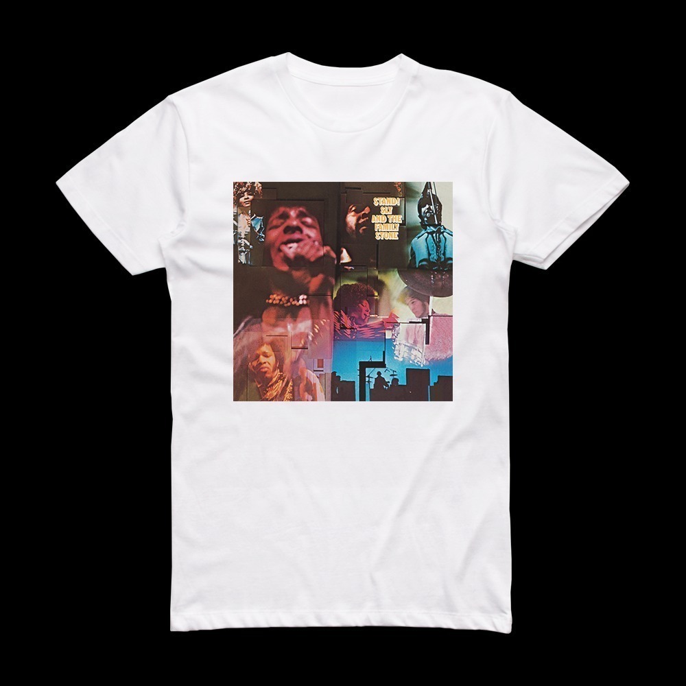 Sly And The Family Stone Stand Album Cover T-Shirt White